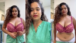 Desi Indian Tanker Nurse – Strip Teasing Big Boobs Pressing
