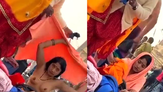 Horny Boudi After Bath Outdoor Changing Dress New MMS