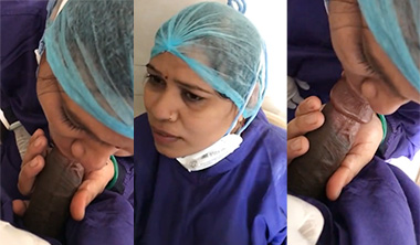 Dusky Tamil Nurse Aunty Deep Blowjob Fucking Hard With Doctor