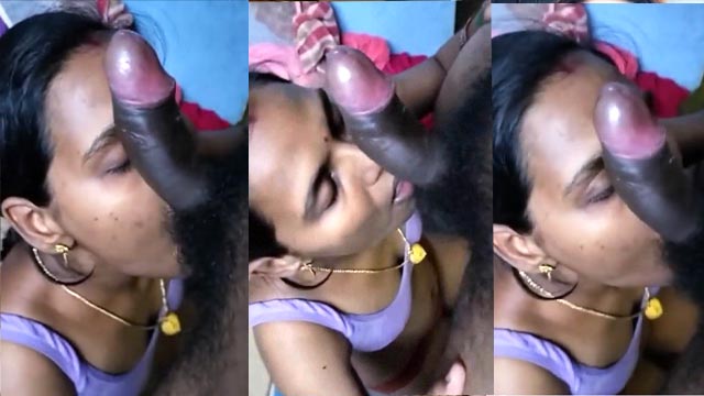 Dusky Tamil Maid House Owner Sucks Big Cock Of For Money