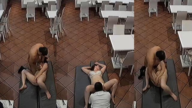 Uncle Affair With Horny Girl Fucking In Restaurant CCTV Cam
