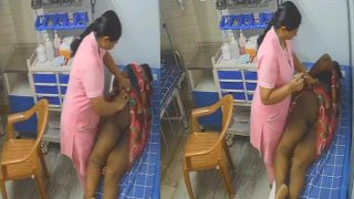 Horny Tamil Aunty Nude Clear View Cam in Clinic Room