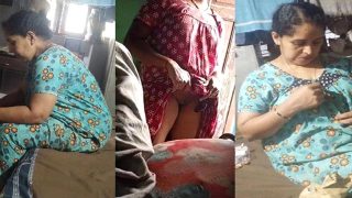 Telugu Maid Aunty Changing Dress Secretly Captured