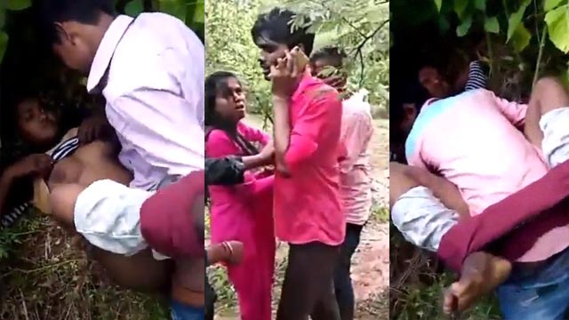 Punjabi Mallu Lovers Fucking in Jungle – Caught By Village People